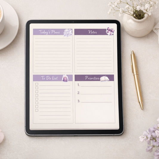 Purple Winter Planner Stickers | Matching Color Palette | Digital Planner Aesthetic Bundle Digital Planner Stickers